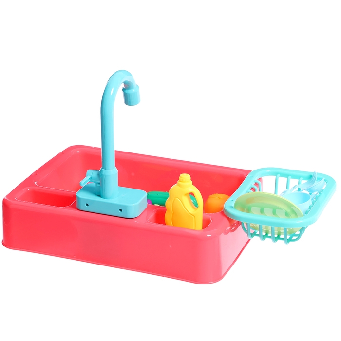 Игровой набор «Раковина» с набором посуды, циркулирует вода Игровой набор «Раковина» с набором посуды, циркулирует вода