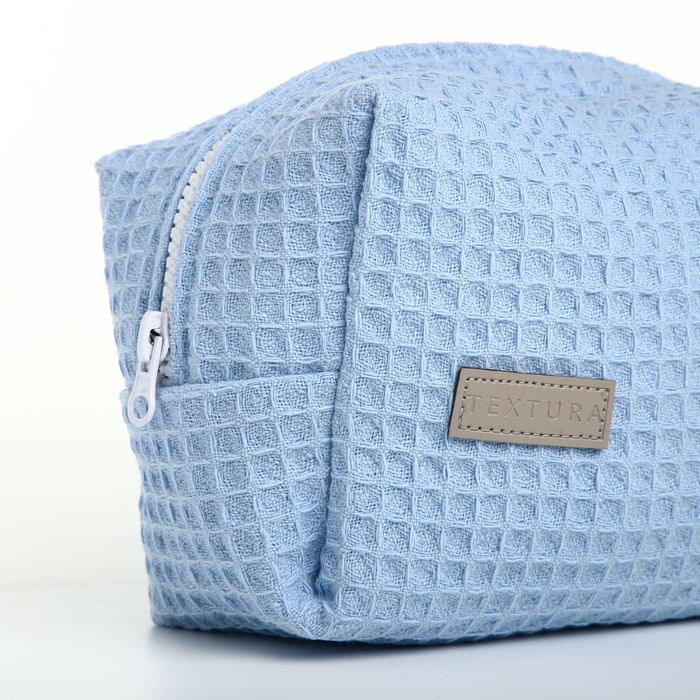 Косметичка на молнии TEXTURA, цвет голубой Косметичка на молнии TEXTURA, цвет голубой