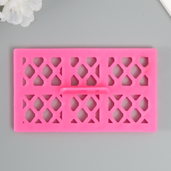 Штамп пластик  Штамп пластик "Ромб с брюликом"12,8х7.5 см