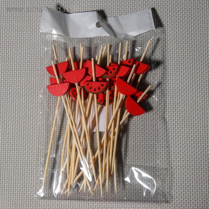 Шпажки Доляна «Сочный арбуз», 12 см, набор 25 шт Шпажки Доляна «Сочный арбуз», 12 см, набор 25 шт