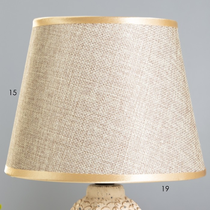 Настольная лампа Настольная лампа "Арабика" E27 40Вт бежевый 20х20х33 см RISALUX