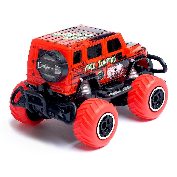 Джип радиоуправляемый «Граффити», работает от батареек, цвет красный Джип радиоуправляемый «Граффити», работает от батареек, цвет красный