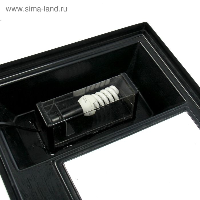 Террариум с крышкой 45 литров, 55 х 33 х 25/30 см, чёрный Террариум с крышкой 45 литров, 55 х 33 х 25/30 см, чёрный