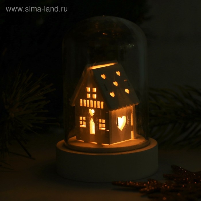 Новогодний сувенир с подсветкой «Зимний домик» Новогодний сувенир с подсветкой «Зимний домик»