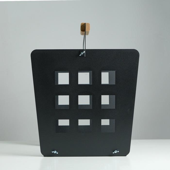 Дровница стальная 47×35×45 см, с ручкой