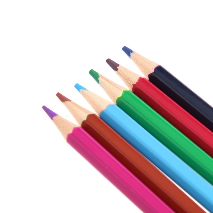 Карандаши двухсторонние 12 цветов  Карандаши двухсторонние 12 цветов "Каляка-Маляка", шестигранные