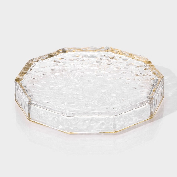 Поднос  Поднос "Fairyshine" стеклянный 16,5х2,5 см