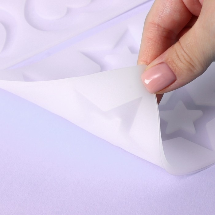 Набор форм для шоколада, 3 шт, 8 ячеек, силикон, 21×11×0,3 см, цвет прозрачный Набор форм для шоколада, 3 шт, 8 ячеек, силикон, 21×11×0,3 см, цвет прозрачный