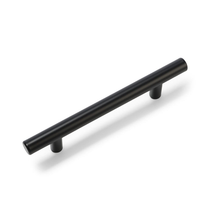 Ручка рейлинг ТУНДРА, облегчённая, d=12 мм, м/о 96/150 мм, внеш ножка, цвет черный Ручка рейлинг ТУНДРА, облегчённая, d=12 мм, м/о 96/150 мм, внеш ножка, цвет черный