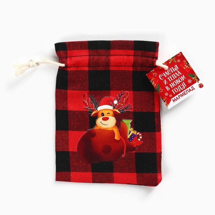 Новый год! Мармелад в мешке «Счастья и тепла», в виде ягод, 50 г.