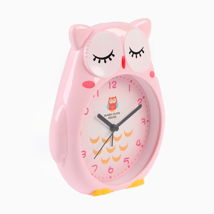 Часы - будильник настольные  Часы - будильник настольные "Совушка", дискретный ход, циферблат d-11 см, 14.5 х 16 см, АА