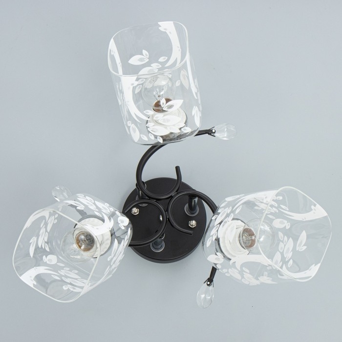 Люстра Люстра "Ариса" 3хЕ27 40Вт чёрный 50х50х27 см BayerLux