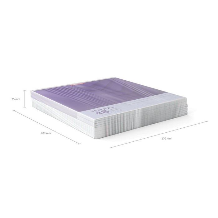 Тетрадь 48 листов в клетку, ErichKrause Duotone Next, обложка мелованный картон, блок офсет 100% белизна, МИКС (1 вид в спайке)