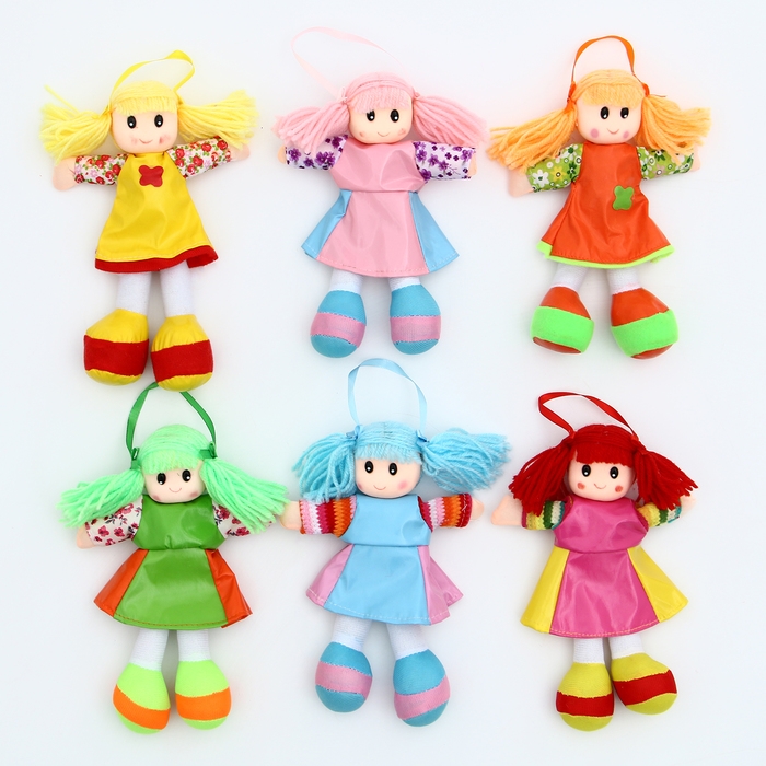 Мягкая игрушка «Кукла», в кожаном сарафане, цвета МИКС Мягкая игрушка «Кукла», в кожаном сарафане, цвета МИКС