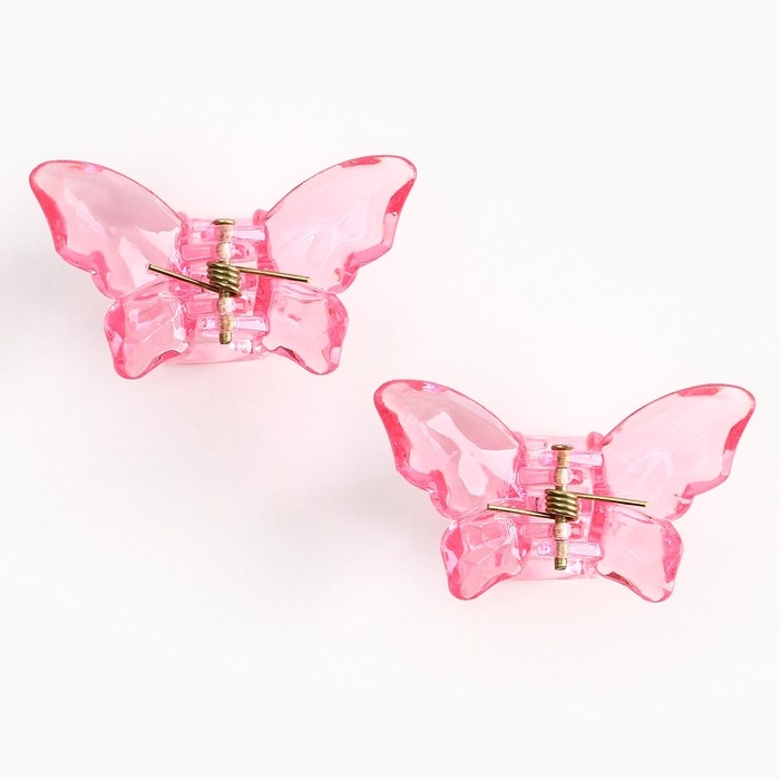 Краб для волос в форме бабочек «Lovely girl», 2 шт., 4 х 3 х 2.5 см Краб для волос в форме бабочек «Lovely girl», 2 шт., 4 х 3 х 2.5 см