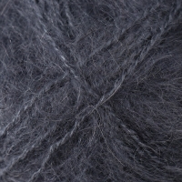 Пряжа "Mohair classic" 25% мохер, 24% шерсть, 51% акрил 200м/100гр (87 угольно-серый)