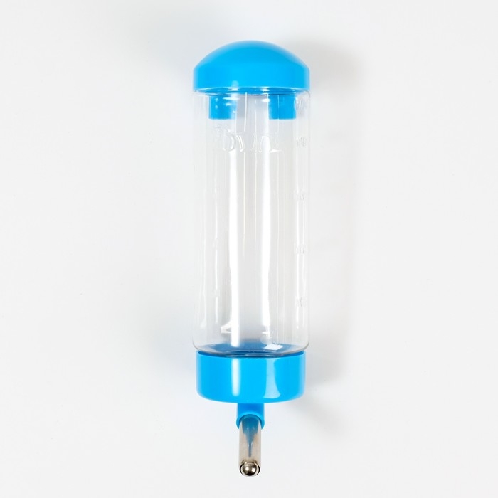 Поилка для клетки, 500 мл, 9 х 6,5 х 23 см, голубая Поилка для клетки, 500 мл, 9 х 6,5 х 23 см, голубая