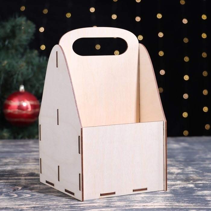 Ящик для пива  Ящик для пива "С Новым Годом!" символ года, подкова, 15 х 15 х 25 см