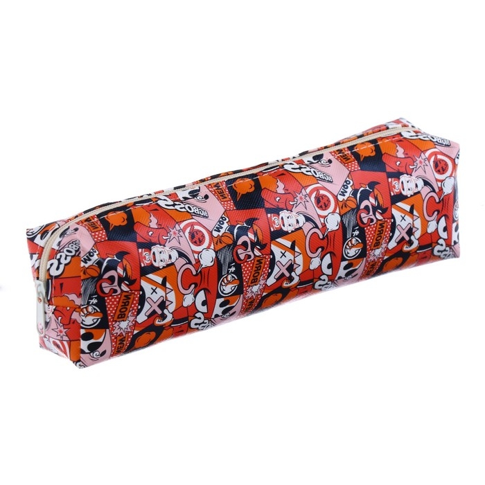 Пенал школьный на молнии Пенал школьный на молнии "Комикс", МИКС