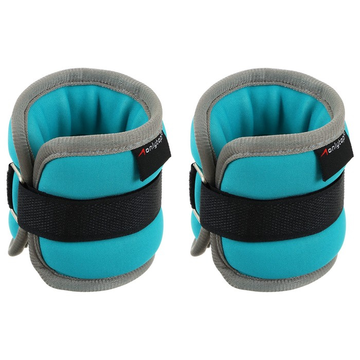 Утяжелители неопреновые ONLYTOP, 2 шт. х 0,25 кг, цвет мятный Утяжелители неопреновые ONLYTOP, 2 шт. х 0,25 кг, цвет мятный