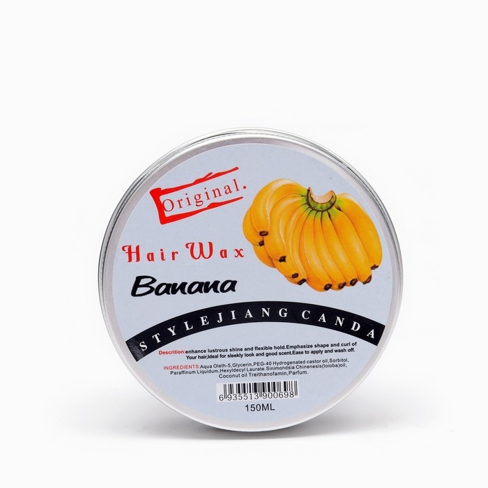 Гелевый воск для волос, 150 гр, банан Гелевый воск для волос, 150 гр, банан