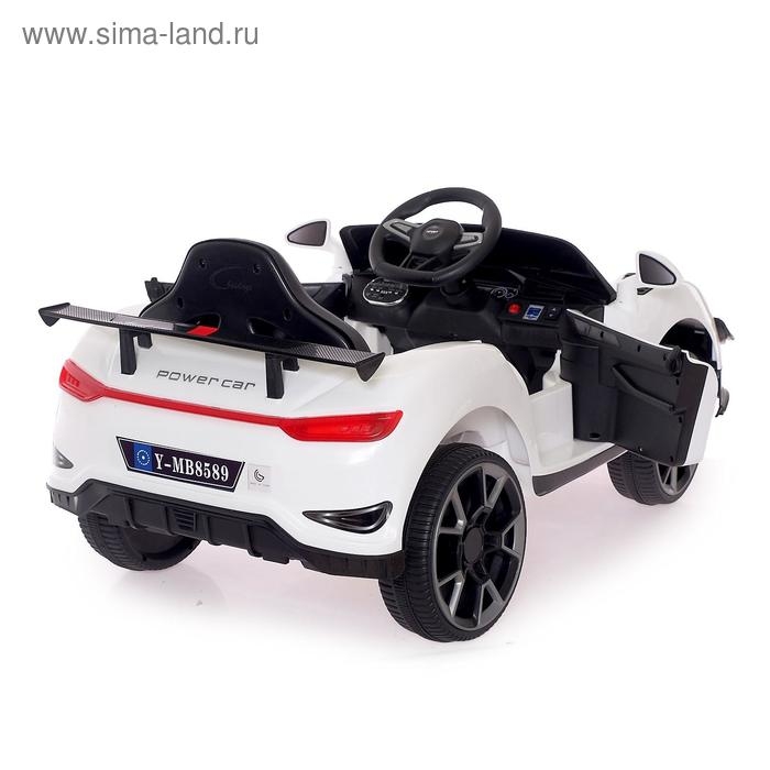 Электромобиль Spyder, с радиоуправлением, цвет белый Электромобиль Spyder, с радиоуправлением, цвет белый