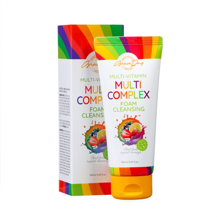 Пенка для лица Grace Day мультивитаминная, очищающая, мультикомплексная, 100 мл Пенка для лица Grace Day мультивитаминная, очищающая, мультикомплексная, 100 мл