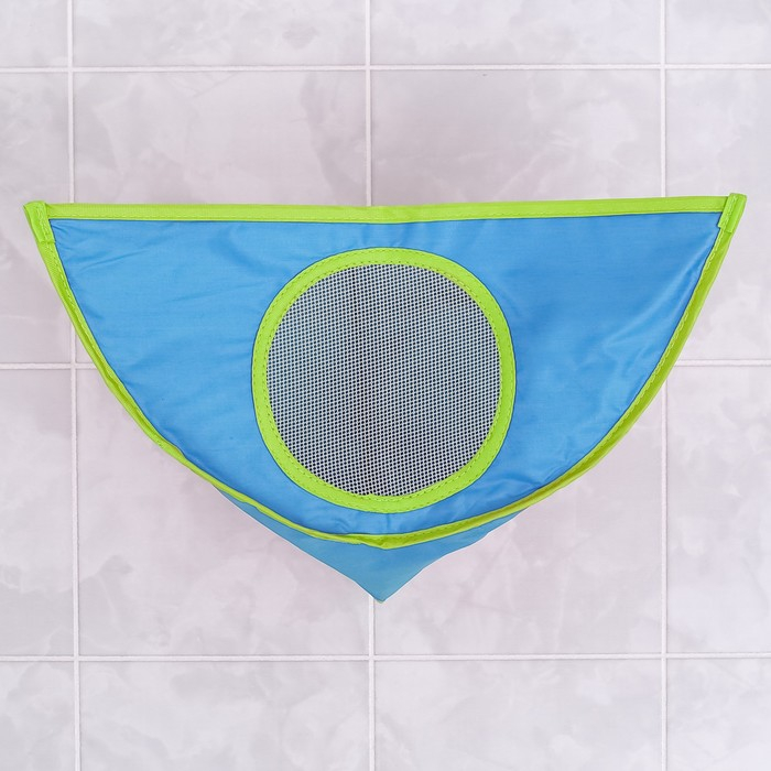 Сетка для хранения игрушек в ванной, цвет голубой Сетка для хранения игрушек в ванной, цвет голубой