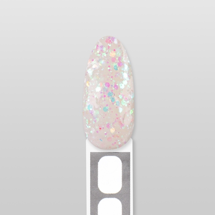 Полигель для наращивания «GLITTER», 3-х фазный, 30 мл, LED/UV