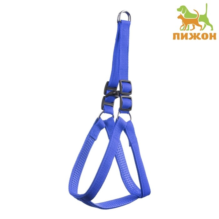 Шлейка Шлейка "Комфорт" комбинированная, 2 см, ОШ 40-58 см, ОГ 46-60 см, синяя