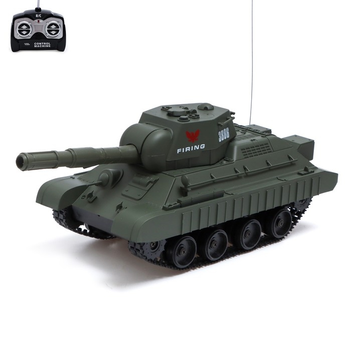 Танк радиоуправляемый «Победитель», стреляет BB пулями, работает от аккумулятора, цвет зелёный Танк радиоуправляемый «Победитель», стреляет BB пулями, работает от аккумулятора, цвет зелёный