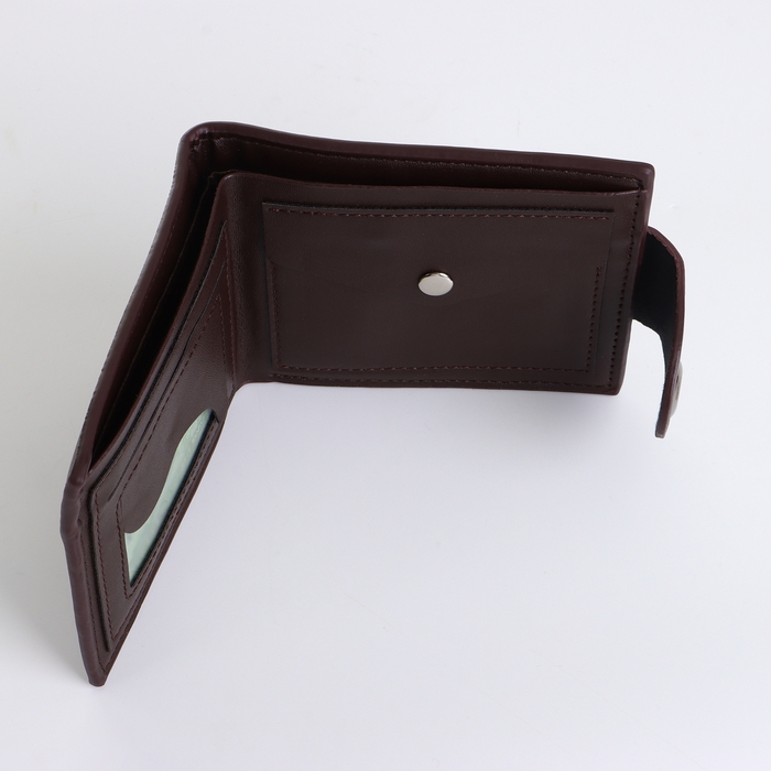 Портмоне мужское на магните, цвет коричневый Портмоне мужское на магните, цвет коричневый