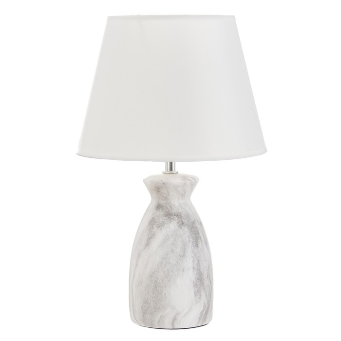 Настольная лампа Настольная лампа "Лаена" E14 40Вт бело-серый 22,5х22,5х37 см RISALUX