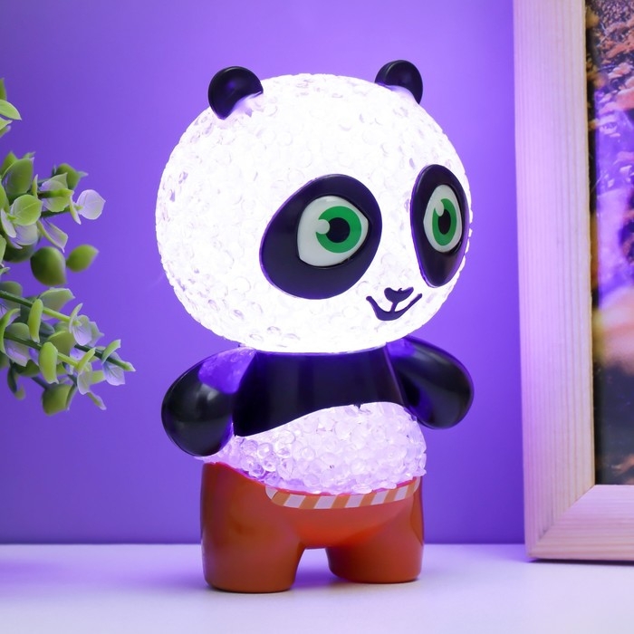 Ночник Ночник "Панда" LED RGB от батареек 3хLR44 7х7х11см RISALUX