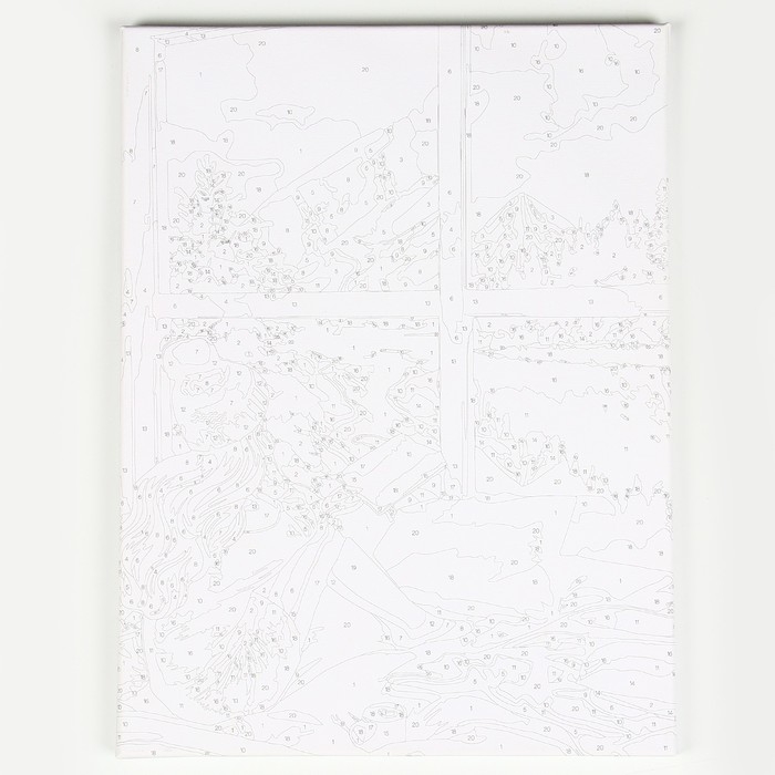 Новогодняя картина по номерам на холсте с подрамником «Новый год! Зимние мечты», 40 х 30 см