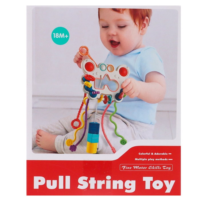 Игрушка развивающая для малышей «Крабик», тянучка с сортером Игрушка развивающая для малышей «Крабик», тянучка с сортером