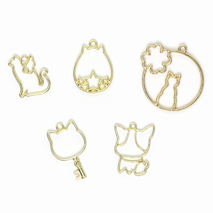 Набор для творчества «Раскрась витражики-кошечки», 5 форм, в пакете Набор для творчества «Раскрась витражики-кошечки», 5 форм, в пакете