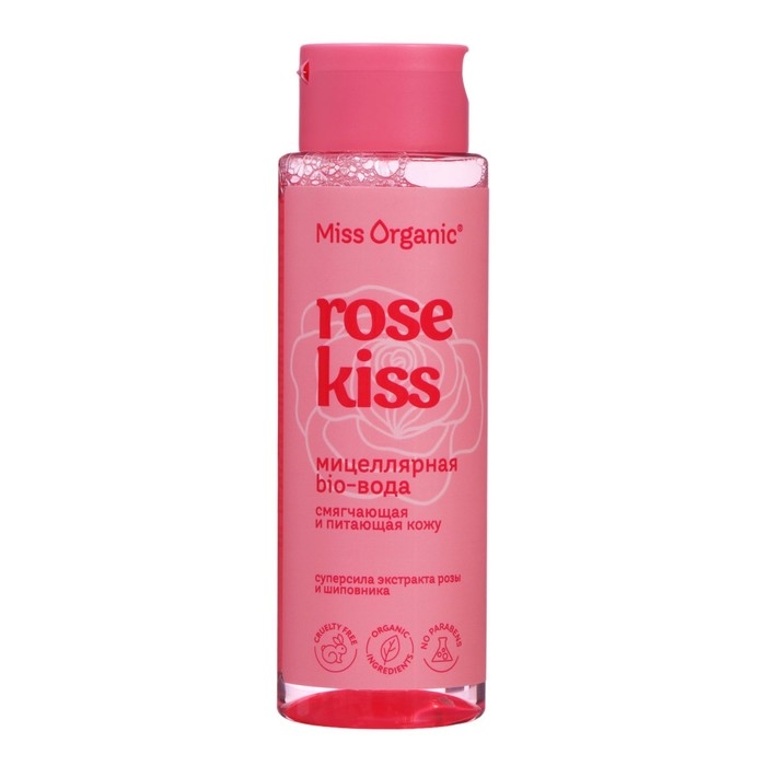 Мицеллярная био-вода Miss Organic масло розы и шиповника, 190 мл Мицеллярная био-вода Miss Organic масло розы и шиповника, 190 мл
