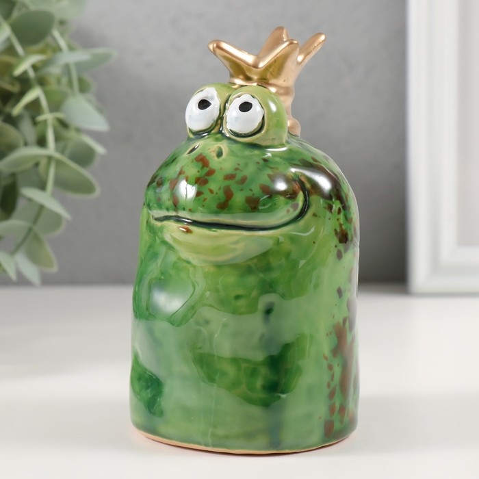Сувенир керамика Сувенир керамика "Лягуха-принц в короне" 6,7х6,8х11,8 см