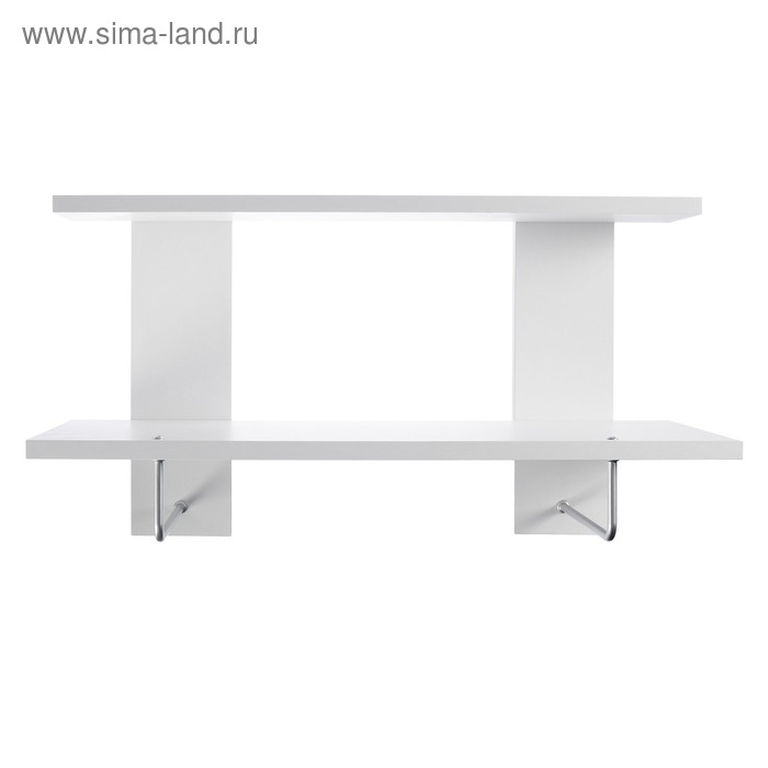 Полка подвесная для ванной комнаты Полка подвесная для ванной комнаты "Вега 6002", с держателем полотенец, 60 х 22,6 х 33,2