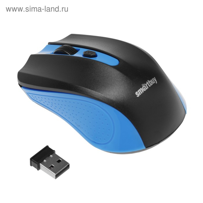 Мышь Smartbuy ONE 352, беспроводная, оптическая, 1600 dpi, 2xAAA (не в компл), сине-чёрная Мышь Smartbuy ONE 352, беспроводная, оптическая, 1600 dpi, 2xAAA (не в компл), сине-чёрная