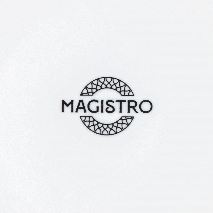 Тарелка фарфоровая пирожковая Magistro Argos, d=15,4 см, цвет белый Тарелка фарфоровая пирожковая Magistro Argos, d=15,4 см, цвет белый