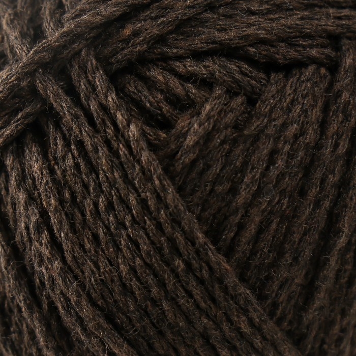 Пряжа  Пряжа "Мягкий хлопок" 70% хлопок, 30% нейлон 220м/100гр (063 шоколад)