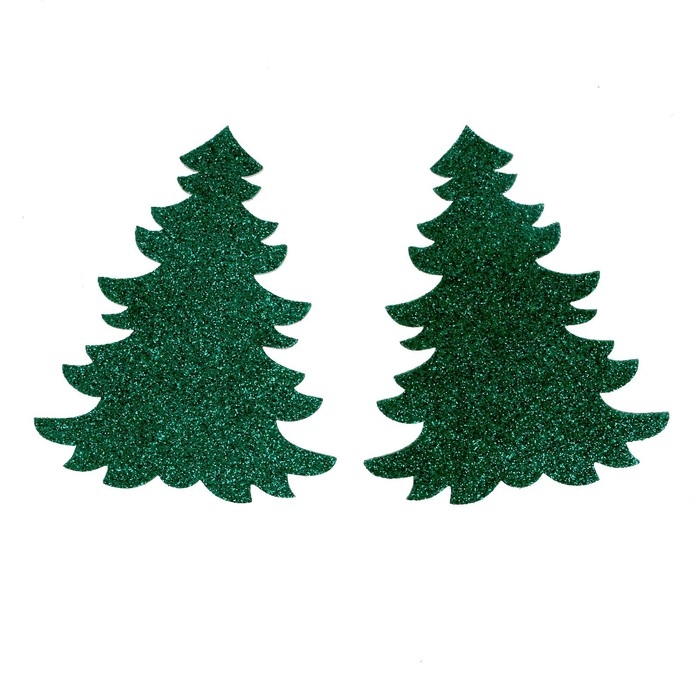 Декор «Ёлочка» на клеевой основе , набор 2 шт. Декор «Ёлочка» на клеевой основе , набор 2 шт.