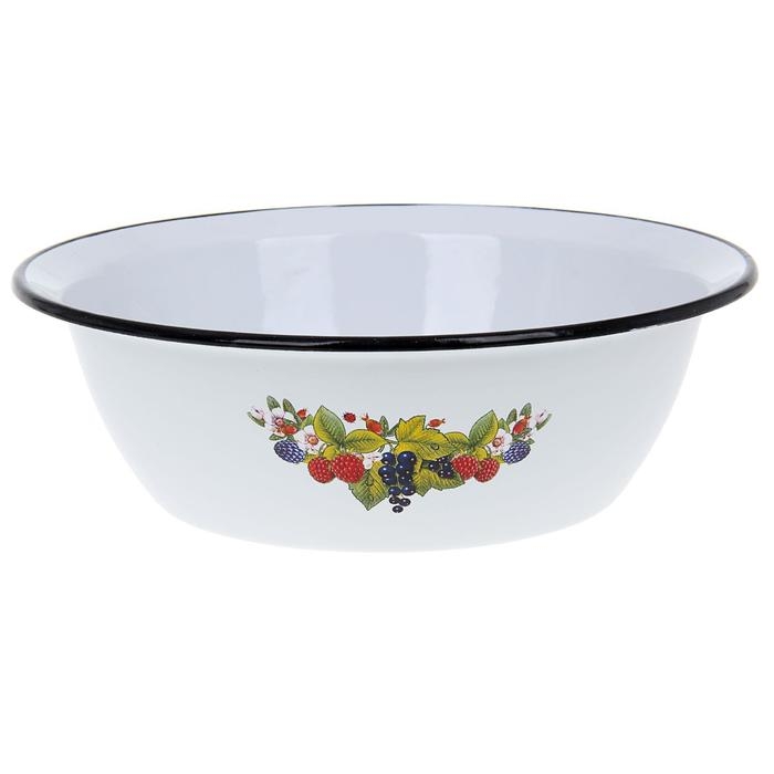 Миска эмалированная, 3,5 л, d=28 см, цвет МИКС Миска эмалированная, 3,5 л, d=28 см, цвет МИКС