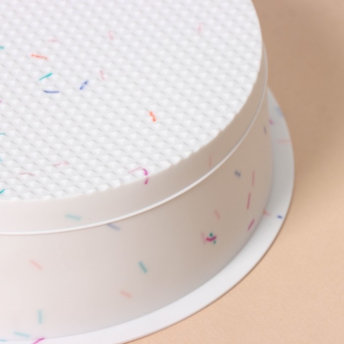 Форма для выпечки KONFINETTA «Круг», силикон, d=20 см (внутренний диаметр 18,5 см), цвет белый Форма для выпечки KONFINETTA «Круг», силикон, d=20 см (внутренний диаметр 18,5 см), цвет белый