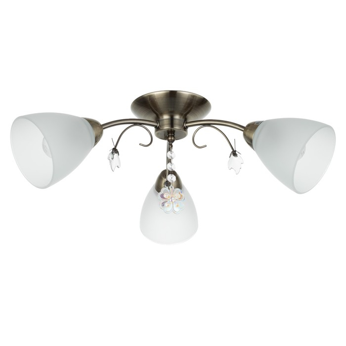 Люстра Люстра "Оливия" 3x40Вт E27 бронза 45х43х20 см