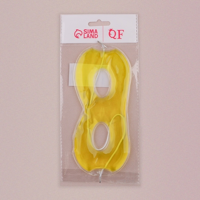 Гелевая маска для области вокруг глаз, 17 × 7,5 см, цвет жёлтый Гелевая маска для области вокруг глаз, 17 × 7,5 см, цвет жёлтый