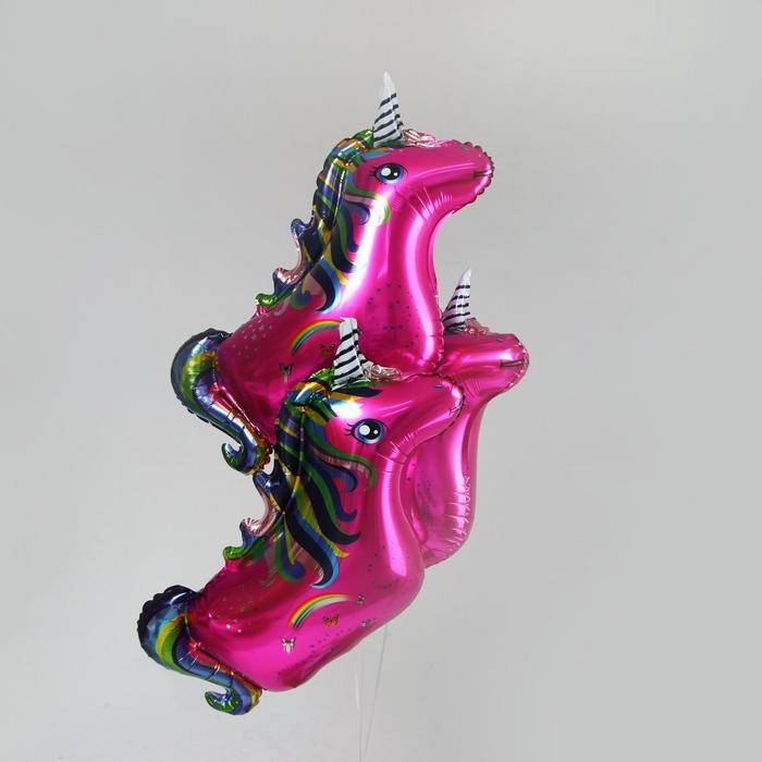 Шар фольгированный 20 Шар фольгированный 20" «Единорог», в наборе 3 шт., цвет розовый