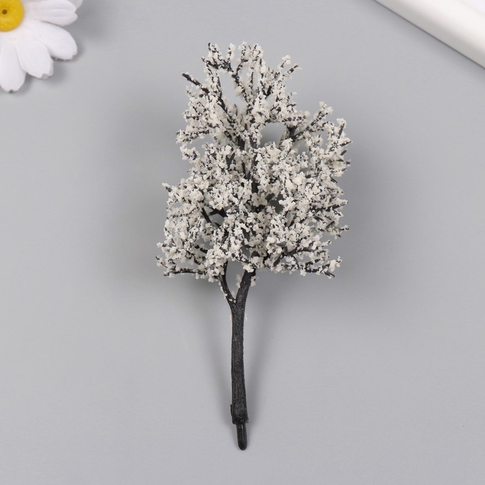 Искусственное растение для творчества пластик Искусственное растение для творчества пластик "Снежное дерево" 12 см